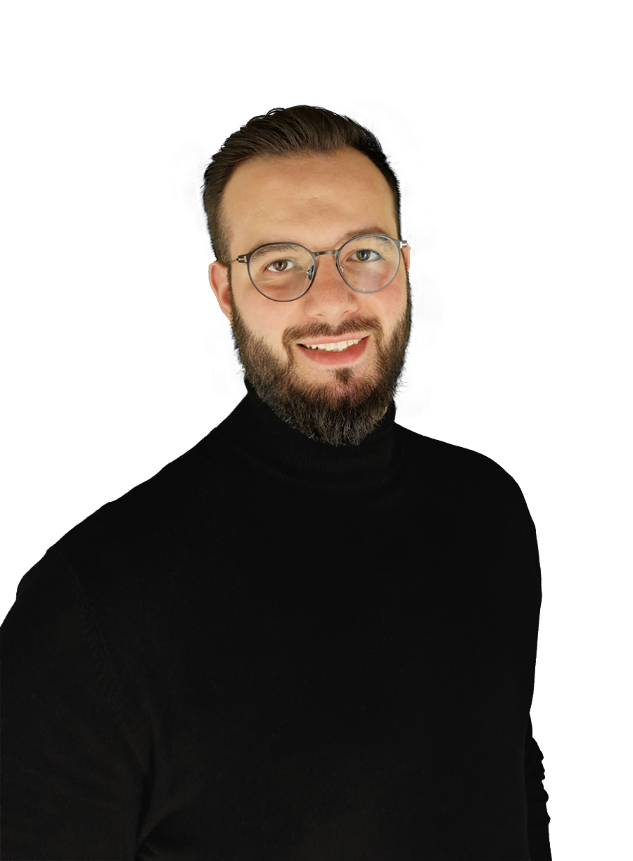 Portraitfoto von Hamza Bajramoski auf der Landingpage